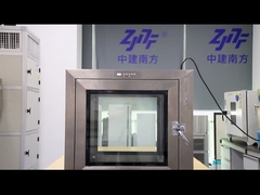 Caixa de passagem para salas limpas de aço inoxidável