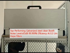 Nível de ruído da cabine limpa de aço galvanizado de alto desempenho≤65dB 99,999% Eficiência a 0,3 Um Filtros Hepa