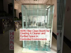 Filtro HEPA Clean Booth para criar um espaço mais limpo e purificado em ambientes controlados