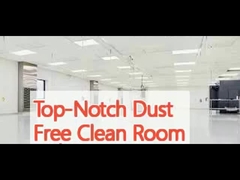 Sala limpa livre de pó de primeira qualidade com velocidade média do vento de 0,3-0,5 m/s e piso epoxi