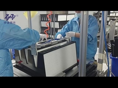 Quadro de aço galvanizado V Banco Filtro HEPA, 0,3um Filtro de ar plissado HEPA H13 Alta capacidade de poeira