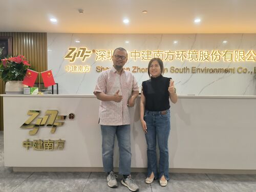 Latest company news about Os clientes da Indonésia visitaram a China Construction Shenzhen Zhong Jian South Environment Co., Ltd.