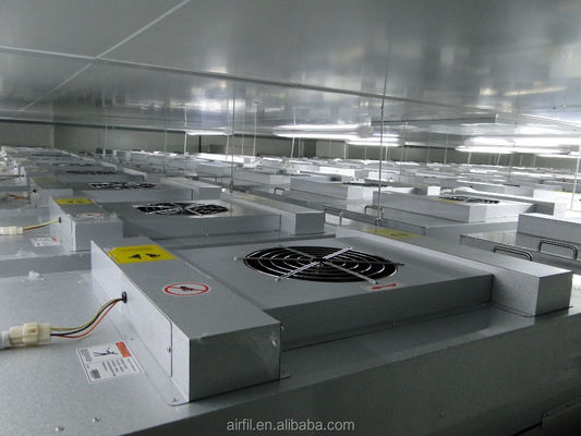 99.99% H14 HEPA Tamanho FFU Unidade de filtro de ventilador 575*575*320 mm para sistema industrial de filtragem de ar em salas limpas