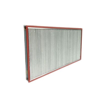 Indústria Filtro de ar HEPA de alta temperatura, H13 H14 99,95% 0,3um Filtro HEPA plissado