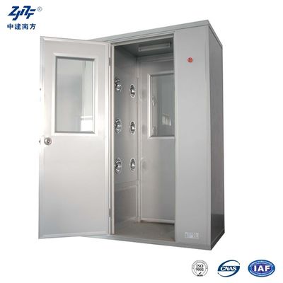 Limpeza do quarto limpo Chuveiro de ar com material de aço inoxidável e dimensão geral personalizada
