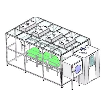 Salas limpas modulares anti-estáticas pré-fabricadas sem partículas ISO