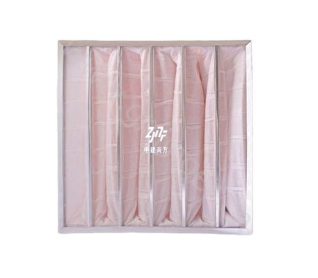 Eficiência Filtro de ar de bolso de fibra sintética/fibra de vidro com saco de poeira de número de bolso personalizável
