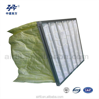 Bolso Industrial 6 Sacos F7 F8 F9 Filtro de Ar Quadro de Alumínio de Baixa Resistência Fibra Sintética Médio Para Purificação de Ar
