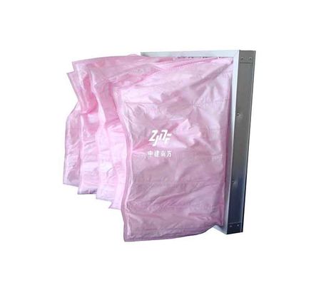 Filtro de ar de bolso lavável de fábrica amarelo azul rosa F7 F8 F9 para industrial