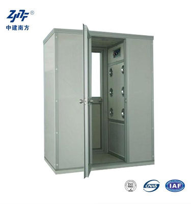 110V 220V SUS304 aço inoxidável baixo ruído sala limpa gabinete de chuveiro de ar, 12 bicos 99,99% aço inoxidável duche de ar sala