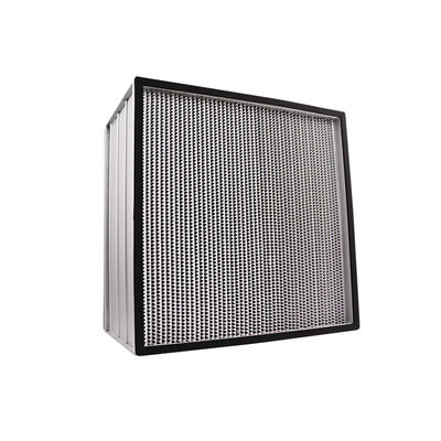 Filtro HEPA de sala limpa plissado profundo com folha de alumínio de fibra de vidro superfina