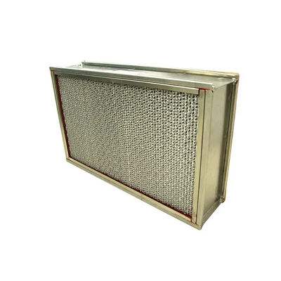 250°C Filtro industrial HEPA Aço inoxidável resistente a altas temperaturas H13 H14
