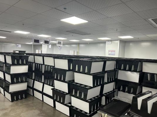 Filtro de ar V Bank em aço galvanizado com papel de fibra de vidro superfina