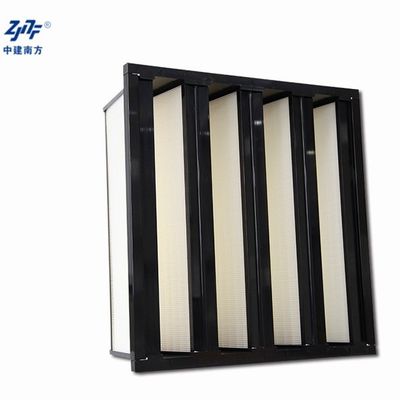 Sub-eficiência MERV 8 Superfine V Bank Air Filter Tipo W Polvo Grande capacidade de filtragem Coleta de poeira