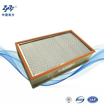 Filtro industrial HEPA de aço inoxidável resistente a altas temperaturas para HVAC