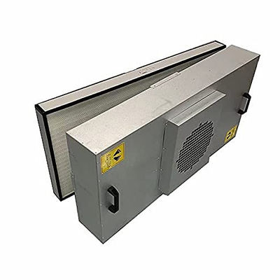 Unidade de filtro FFU HEPA H14 de liga de alumínio Corpo de aço inoxidável personalizável 500-2000 M3/h Fluxo de ar