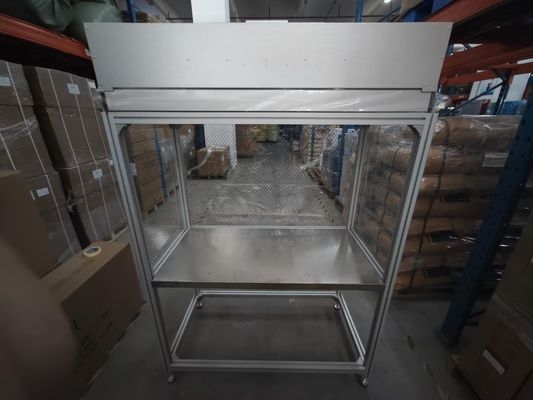 Sistema de fluxo de ar laminar de alta eficiência Superfície de trabalho de aço inoxidável Controle automático de fluxo de ar portátil