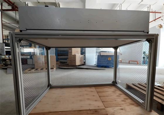 Classe Vertical 100 HEPA H14 FFU Unidade Laminar Banco Limpo Com Potência de Voltagem Dupla E Ar Velocidade Alumínio Quadro