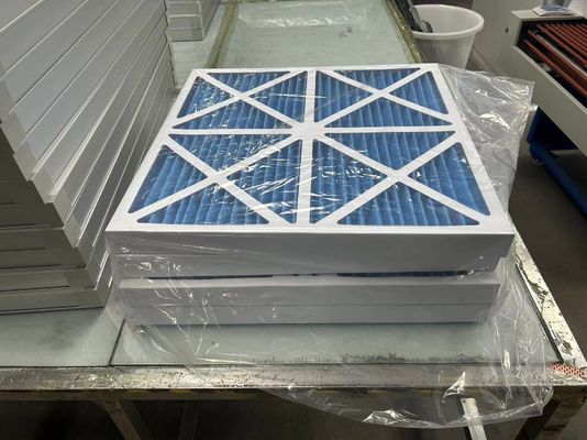 Captura de partículas grandes Resistência ao tecido não tecido Prefiltro de ar com capacidade de fluxo de ar