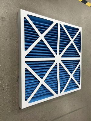 Indústria G3 G4 painel de aço galvanizado pré-filtro para purificador de ar com forma retangular resistência química e à umidade
