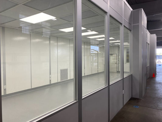 Espaço de trabalho esterilizado Sala limpa modular Material de carroceria de aço laminado a frio para regulamentos de esterilidade e saúde