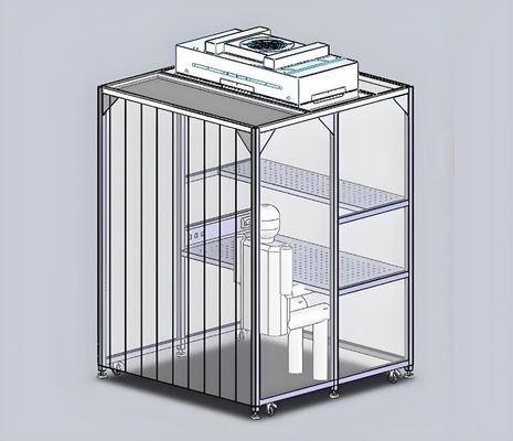 Fácil de instalar cabine de sala limpa modular personalizada para um desempenho ideal nas operações da fábrica de fabricação