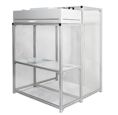 Facilidade de montagem Flexibilidade operacional e eficiência de espaço Mini Clean Bench Clean Environment Booth com controles de fluxo de ar ajustáveis