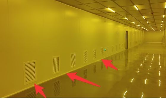 Sala limpa modular de aço inoxidável para fabricação hospitalar