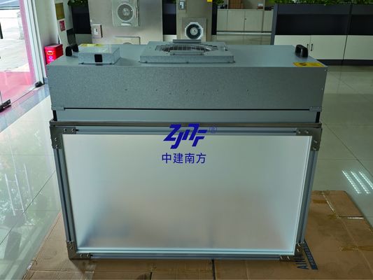 Quadro de alumínio de chapa acrílica FFU Banco de trabalho limpo Hepa Unidade de filtro de ventilador HEPA H14 para fabricação de semicondutores limpos e controlados