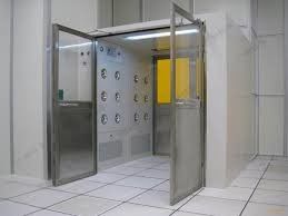Classe100-1000 Chuveiro de ar de sala limpa com bicos de aço inoxidável e 99,99% de limpeza