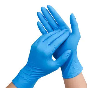 Resistência ao óleo Luvas de nitrilo de sala limpa, Resistência à corrosão química, baixa alergenicidade, superfície lisa