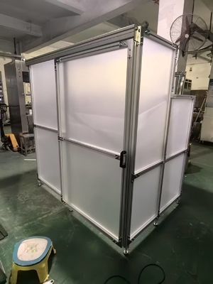 Mantido a pressão positiva Sala limpa Cabine Curto ciclo de instalação com gabinete transparente