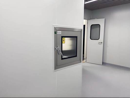 Armário de passagem de sala limpa para transferência de itens controlados Local fechar Ativar recuperar NÃO abrir ambas as portas simultaneamente