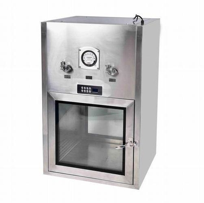 Manutenção de rotina facilitada com aço inoxidável Sala limpa Janela de transferência Substitua lâmpadas UV imediatamente