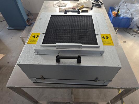 quality H14 Fluxo laminar HEPA FFU Unidade de filtro de ventilador de aço inoxidável para filtragem de ar em salas limpas factory