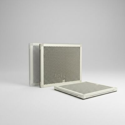 Filtro HEPA de alta eficiência de precisão de filtragem de 0,3um com teste de vazamento de 99,99% e mídia PTFE de fibra de vidro para aplicações industriais